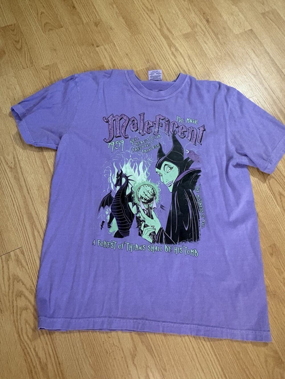 Disneys Malificent Large Purple Comfort Colors T-shirt